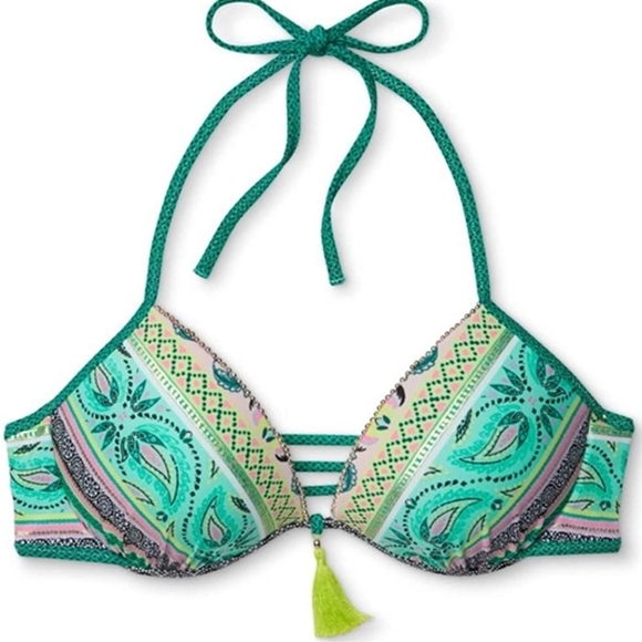 TASSEL Metallic Multicolored 2pc Bikini NWOT - Picture 2 of 9